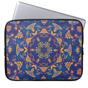 Funda Para Portátil Acuarela Kaleidoscope Mandala Oriental Design.