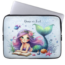 Acuarela Mermaid Sea Life Cuto Hermoso