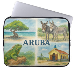 Funda Para Portátil Acuarela multivista de Aruba