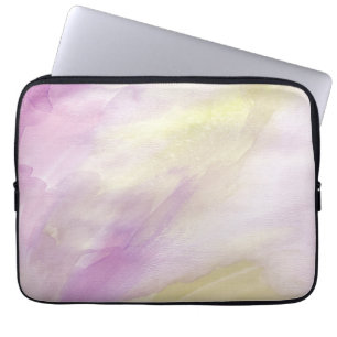 Funda Para Portátil Acuarela púrpura del oro