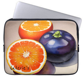 Funda Para Portátil Acuarela Resplandor Naranja
