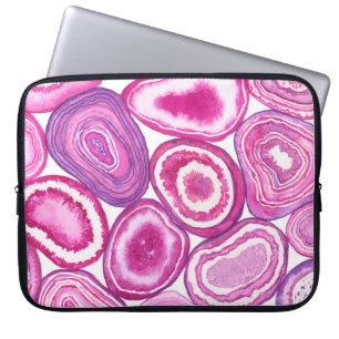 Funda Para Portátil acuarela rosa agada
