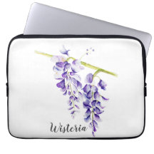 Acuarela Wisteria Botánico