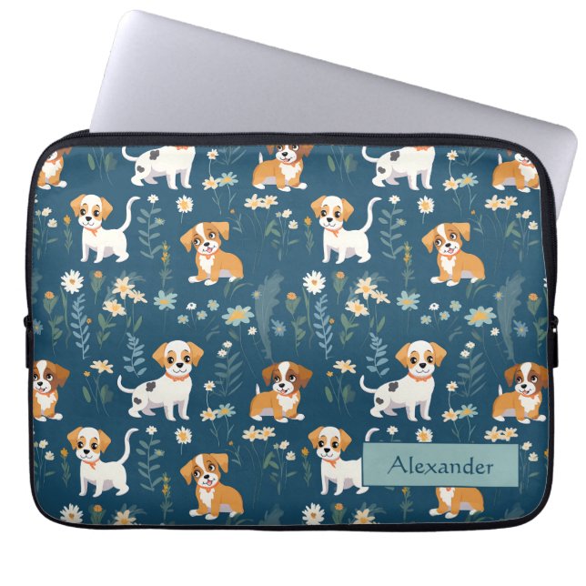 Funda Para Portátil Adorable Custom Puppy  (Frente)
