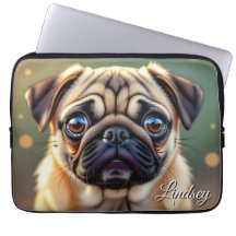 Adorable Pug de cerca | Perro personalizado lindo