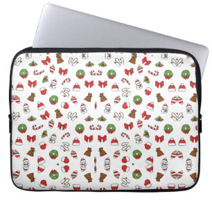 Funda Para Portátil Adorno Bonito de Sombrero de Santa de Vacaciones d