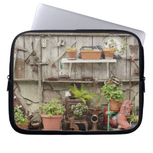 Funda Para Portátil Adornos en cerca de madera, Isla Catalina,