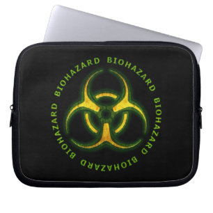 Funda Para Portátil Advertencia del zombi del Biohazard