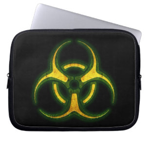 Funda Para Portátil Advertencia del zombi del Biohazard