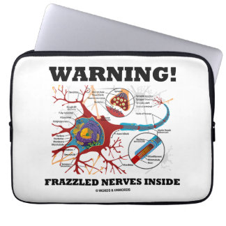 Funda Para Portátil ¡Advertencia! Nervios Frazzled dentro de la