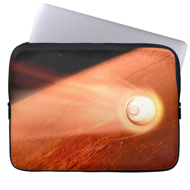 Funda Para Portátil Aeródromo Con Perseverancia Rover Descent To Mars (Frente)
