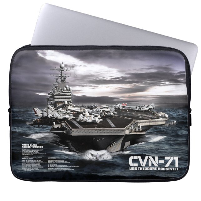 Funda Para Portátil Aeronave Theodore Roosevelt Computer Slee (Frente)