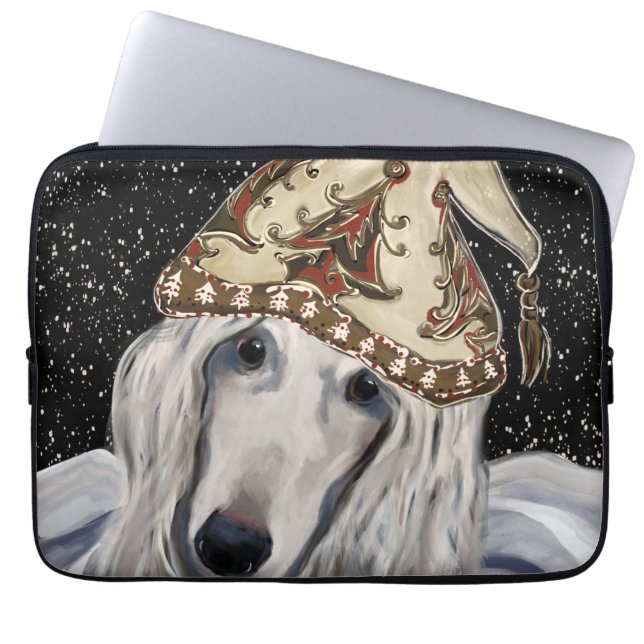 FUNDA PARA PORTÁTIL AFGHAN HOUND (Frente)