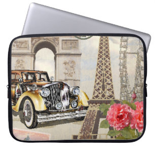 Funda Para Portátil Afiche de la época de París.
