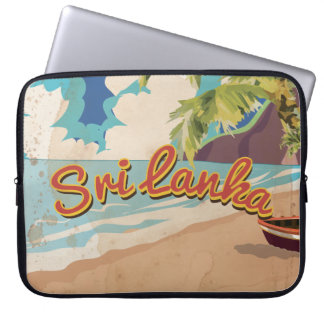 Funda Para Portátil Afiche de viaje de vacaciones de cosecha de Sri La
