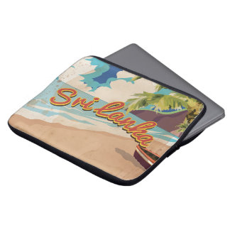 Funda Para Portátil Afiche de viaje de vacaciones de cosecha de Sri La