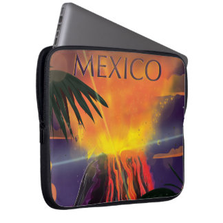 Funda Para Portátil Afiche de viaje del volcán de México