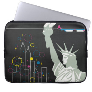 Funda Para Portátil Afiche De Viajes Para Volar Northwest Airlines