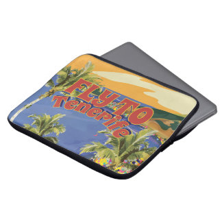 Funda Para Portátil Afiche Vintage de Fly to Tenerife