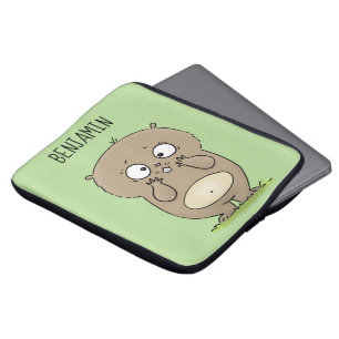Funda Para Portátil Afortunadamente adorable personalizado de hámster 