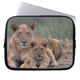 Funda Para Portátil África, Botsuana, Delta del Okavango. Leones