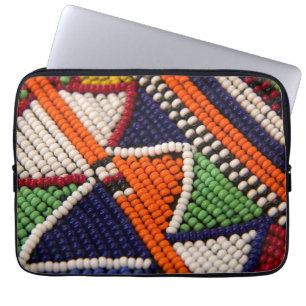 Funda Para Portátil África, Kenia. Cuentas tribales masai