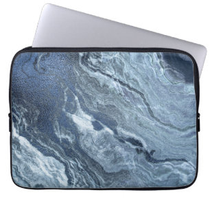 Funda Para Portátil Agante azul cristalizado   Duste Slate Marbble Sto