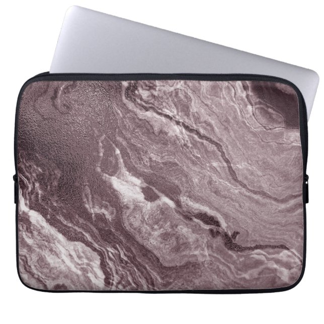 Funda Para Portátil Agato malauve cristalizado | Mármol rosa Rosa turb (Frente)