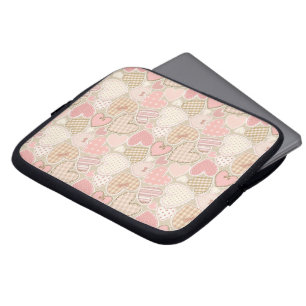 Funda Para Portátil Agradable Patrón Quilt de retaques de corazones ro