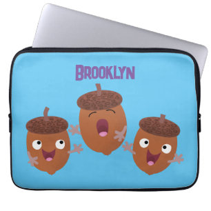 Funda Para Portátil Agradables bellotas cantando personalizado para lo