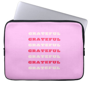 Funda Para Portátil Agradecimiento, Agradecimiento, Gratitud Cita, Ros