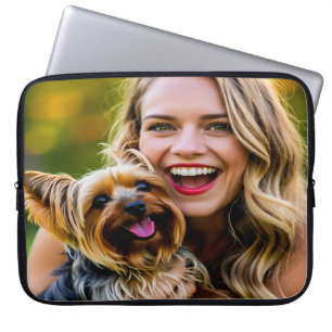 Funda Para Portátil Agregar foto personalizada de Yorkshire Terrier