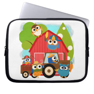 Funda Para Portátil Agricultores de búho