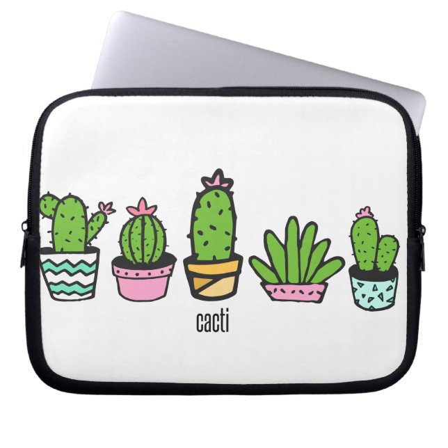 Funda Para Portátil agrupación de cactus (Frente)