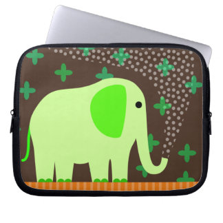 Funda Para Portátil Agua de rociadura del elefante lindo