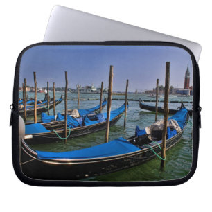 Funda Para Portátil Agua del Gran Canal con góndolas alineadas
