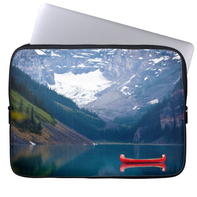 Funda Para Portátil Agua | Lago Louise Montañas Rocosas Canadienses (Frente)