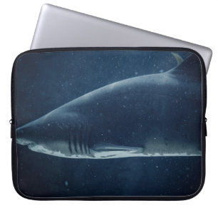 FUNDA PARA PORTÁTIL AGUA SUBMARINA NEGRA Y BLANCA