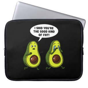 Funda Para Portátil Aguacate la buena clase de chiste divertido gordo
