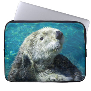 Funda Para Portátil Aguas azules adorables con aletas de mar