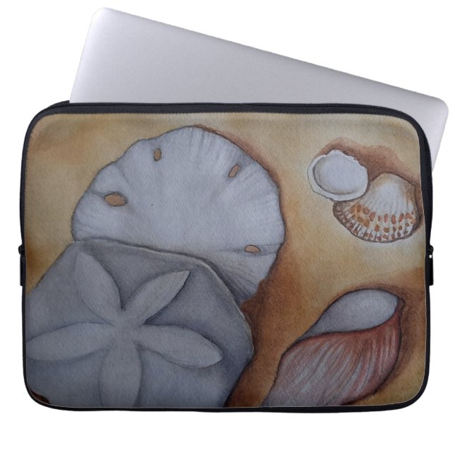 Funda Para Portátil Aguas marinas en la costa (Frente)