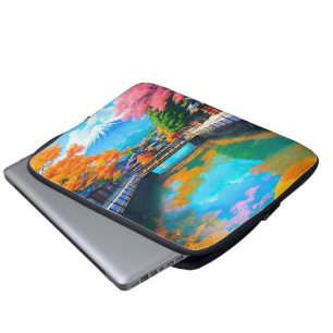 Funda Para Portátil Aguas Tranquilas: Reflejo del Mt. Fuji