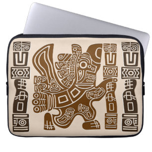 Funda Para Portátil Águila azteca guerrera arte tribal antiguo