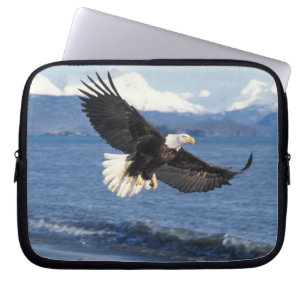 Funda Para Portátil águila calva, Haliaeetus leuccocephalus, en vuelo