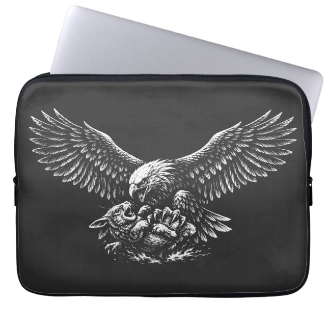 Funda Para Portátil Águila de Cenizas by BurnsInHell (Frente)