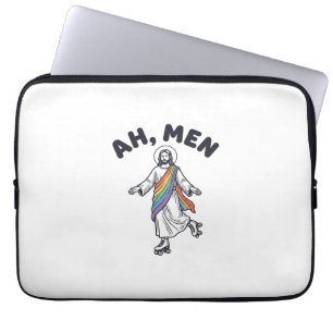 Funda Para Portátil Ah Hombres Patinaje En Línea Fe Diseño Vectorial_1