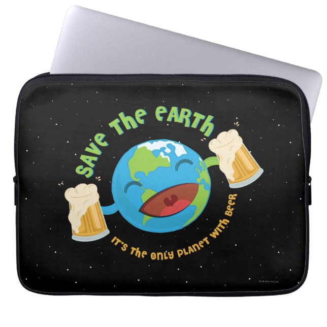 Funda Para Portátil Ahorre la tierra (Frente)
