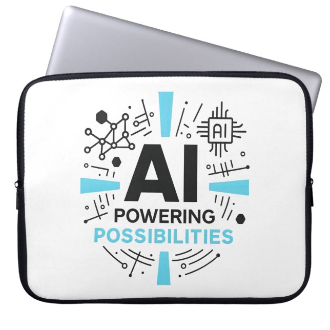 Funda Para Portátil AI Powering Possibilities Sleeve | Innovation (Frente)