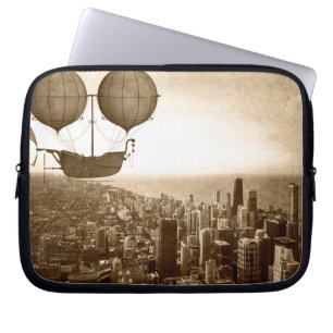 Funda Para Portátil Airship Over Chicago
