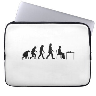Funda Para Portátil Ajedrez - Evolución del jugador de ajedrez